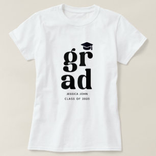 Camiseta clase de graduación 2025 Ceremonia de graduación f