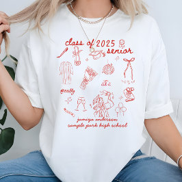 Camiseta Clase de Graduación a la Mano 2025