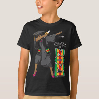 Camiseta Clase de graduación africana de kente de 2021