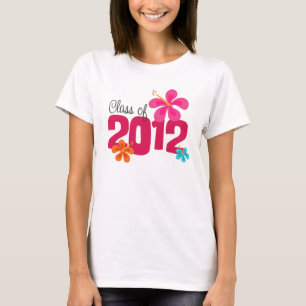 Camiseta Clase de graduación de 2012 hibiscos