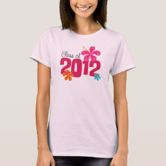 Camiseta Clase de graduación de 2012 hibiscos