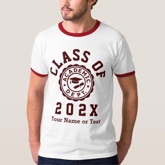 Camiseta Clase De Graduación De 20XX (Anverso)