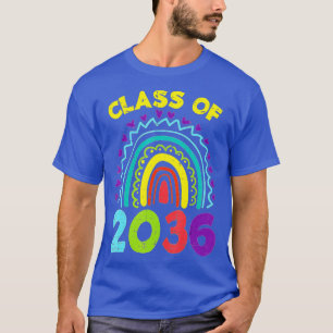 Camiseta Clase De Graduación De Arcoiris En Primer Día De 2