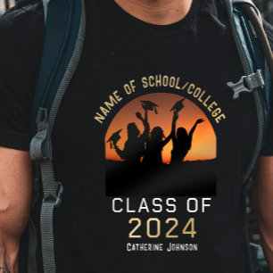 Camiseta Clase de Graduación de Foto Arch del Nombre Person
