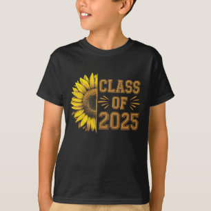 Camiseta Clase De Graduación De Girasol Graduada En 2025