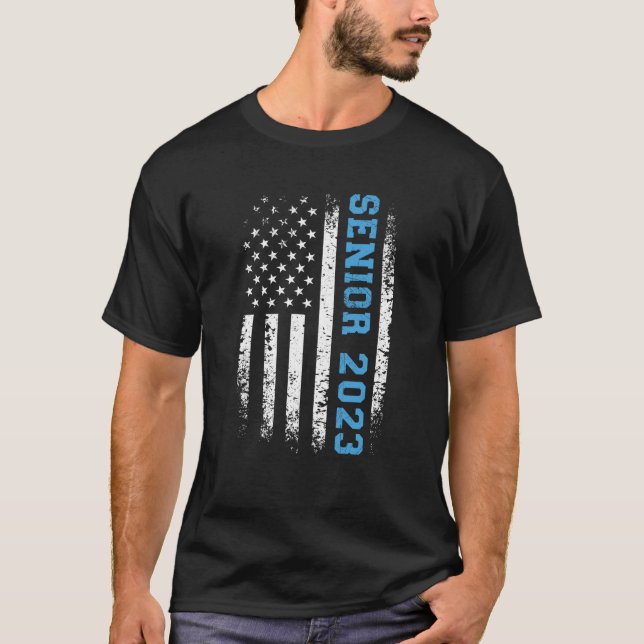 Camiseta Clase de Graduación de la Bandera Americana 2023 d (Anverso)