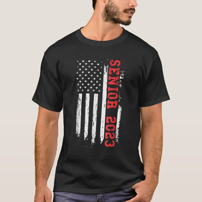 Camiseta Clase de Graduación de la Bandera Americana 2023 d (Anverso)