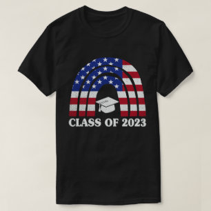 Camiseta Clase de graduación de la bandera estadounidense a