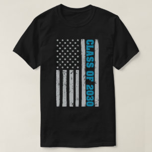 Camiseta Clase De Graduación De La Bandera Estadounidense S