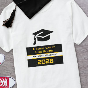 Camiseta Clase de graduación de la escuela secundaria moder