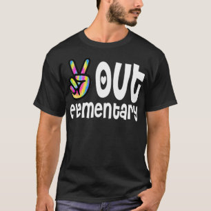 Camiseta Clase De Graduación De Pintado Elemental De Paz De