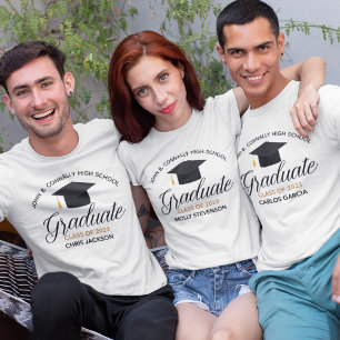 Camiseta Clase de Graduación de Secundaria de 2023 Nombre p