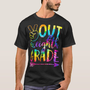 Camiseta Clase de Graduación de tinte de 8° grado de Peace