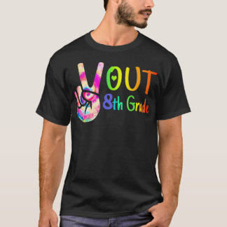 Camiseta Clase de Graduación de tinte de 8° grado de Peace 