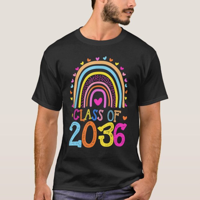 Camiseta Clase De Graduación En El Arcoiris Previo A K (Anverso)