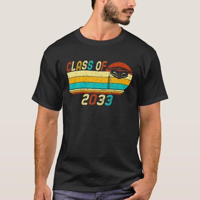 Camiseta Clase De Graduación Escolar 2033 Crecen Con Me Vin (Anverso)