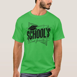 Camiseta Clase de graduación escolar fuera para siempre div