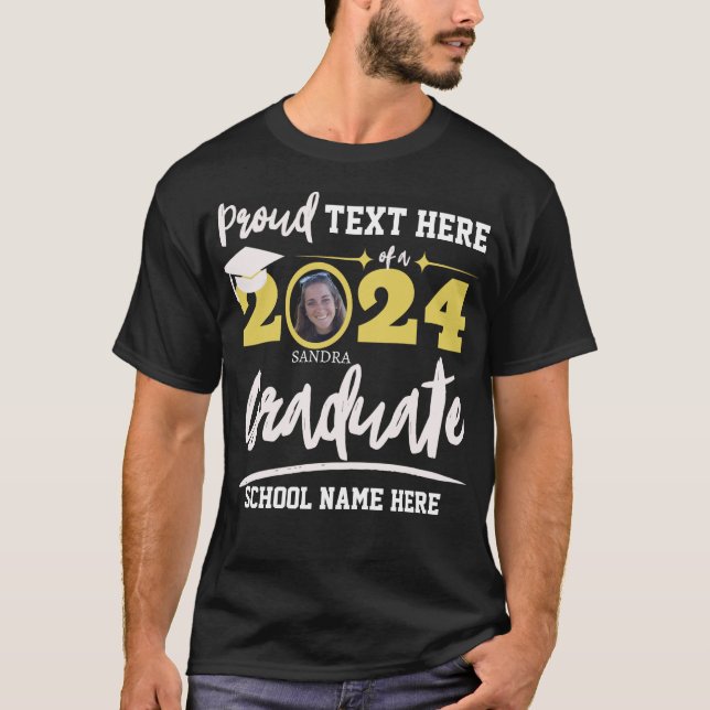 Camiseta Clase de graduación familiar orgullosa personaliza (Anverso)