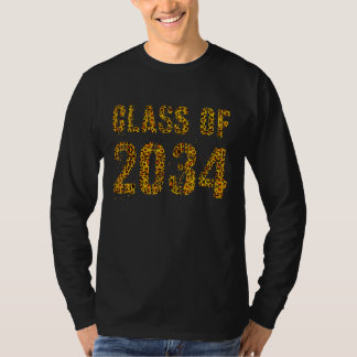 Camiseta Clase De Graduación Futura De Leopard Print 2034 1