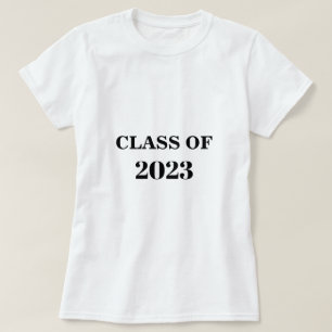 Camiseta Clase De Graduación Mínima Moderna De 2023