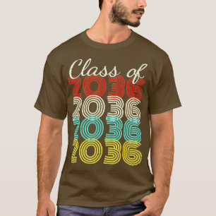 Camiseta Clase de Graduación Retro Vintage 2036 Senior 2036