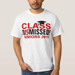 Camiseta Clase de Graduación Roja/Luz Desestimada de 2015