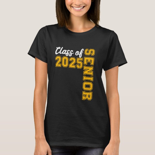 Camiseta Clase de Graduación Secundaria Superior 2025 Back  (Anverso)