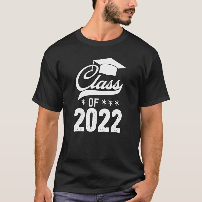 Camiseta Clase De Graduación Secundaria Superior De 2022 (Anverso)