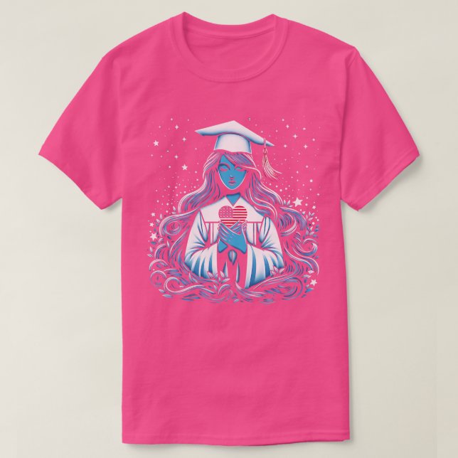 Camiseta Clase de Graduación Superior de 2024 4º de julio F (Diseño del anverso)