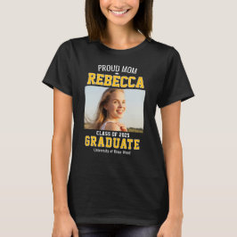 Camiseta Clase de graduada orgullosa madre personalizada 20