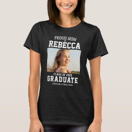 Camiseta Clase de graduada orgullosa madre personalizada 20