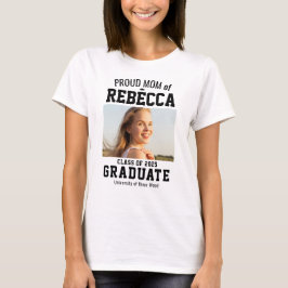 Camiseta Clase de graduada orgullosa madre personalizada 20