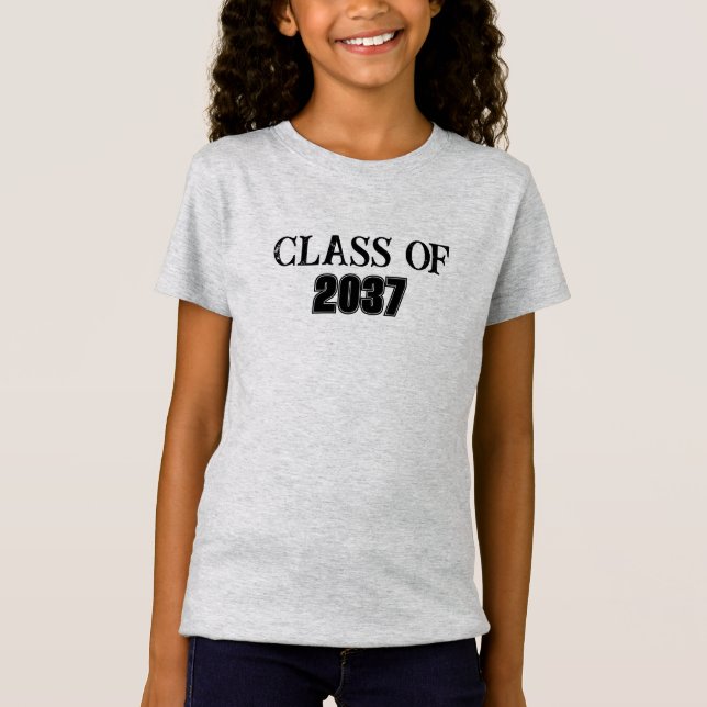 Camiseta Clase de Graduado de la Escuela Personalizado 2037 (Anverso)