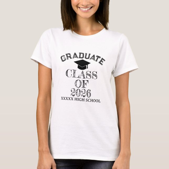 Camiseta Clase de Graduados de 2026 (Anverso)