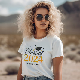 Camiseta Clase de graduados elegantes de 2024 Recuerdo de g