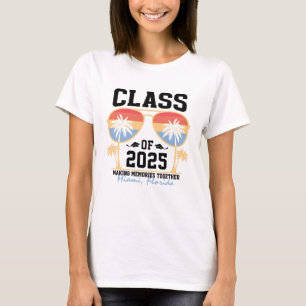 Camiseta Clase de grupo de viajes de graduación de 2025 Per