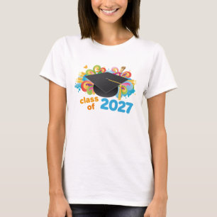 Camiseta Clase de idea graduada del regalo del gorra 2027