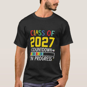 Camiseta Clase de Jubilación 2027 Cuenta Atrás Progreso Ret