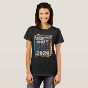 Camiseta clase de jubilación de la cuenta regresiva de 2024