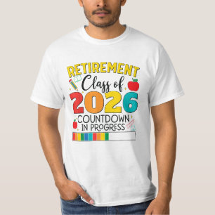 Camiseta Clase de Jubilación de Profesor Jubilado Año 2026 