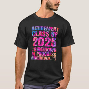 Camiseta Clase De Jubilación De Tinta De 2025 Cuenta regres