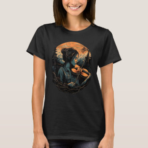 Camiseta Clase de jugador de música violinista de Chica vio