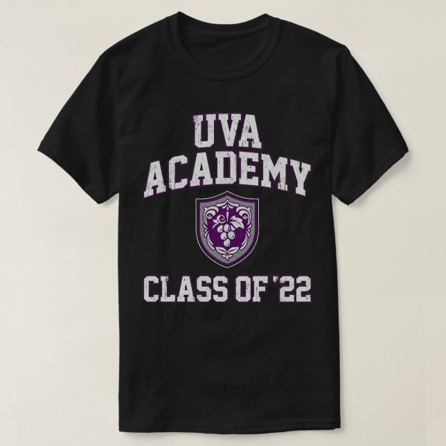 Camiseta Clase de la Academia Uva (Diseño del anverso)
