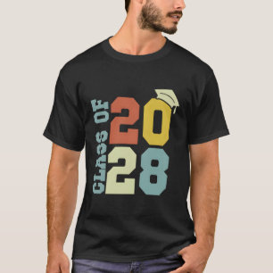 Camiseta Clase De La Escuela Superior De Graduación 2028 De