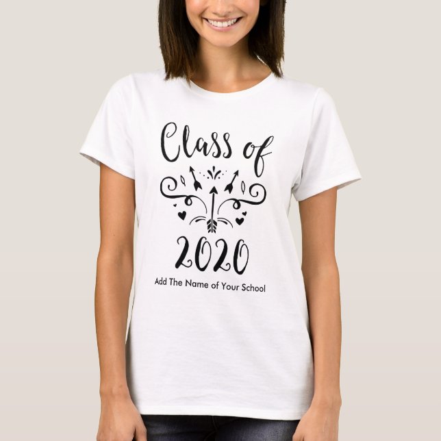Camiseta Clase de la graduación de estudios secundarios (Anverso)