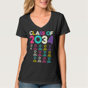 Camiseta Clase De La Lista De Control Colorful Kindergarten
