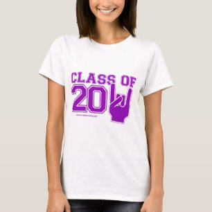 Camiseta Clase de la púrpura 2011 y de blanco de la