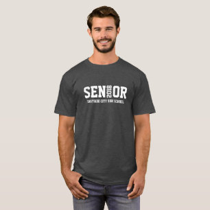 Camiseta Clase de letra en bloque superior de 20xx