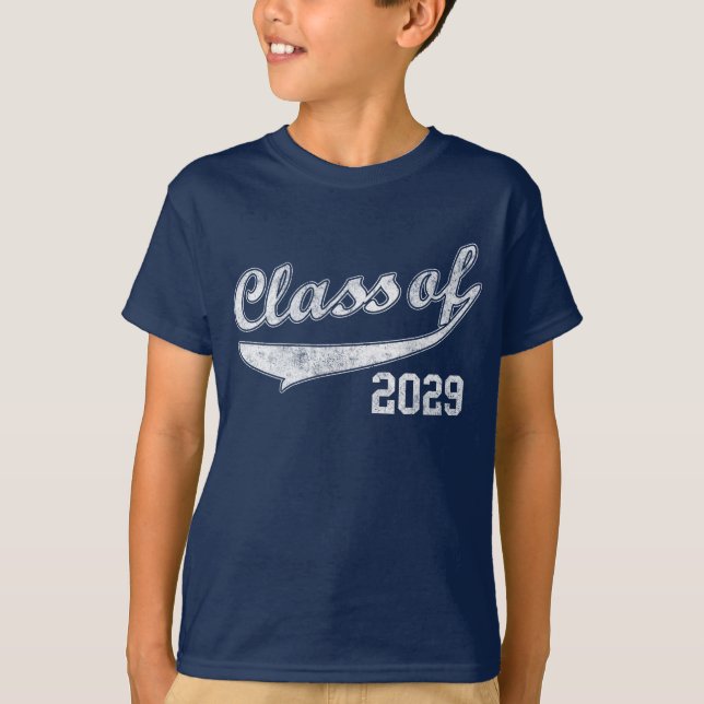 Camiseta Clase de los niños futuros 2029 de la graduación (Anverso)