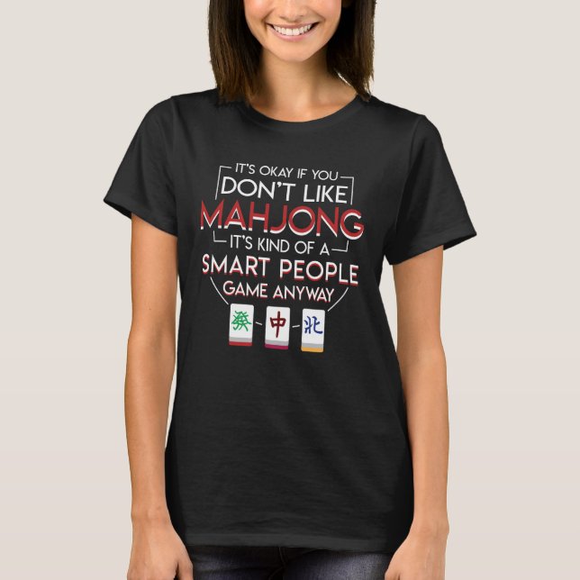 Camiseta Clase de Mahjong de juego elegante de la gente de (Anverso)